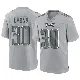 ＃30 Men's Justin Evans Gray Game Philadelphia Eagles Atmosphere Fashion Jersey