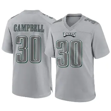 ＃30 Youth Jihaad Campbell Gray Game Philadelphia Eagles Atmosphere Fashion Jersey
