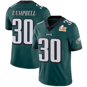 ＃30 Youth Jihaad Campbell Green Limited Philadelphia Eagles Midnight Team Color Vapor Untouchable Super Bowl LIX Jersey