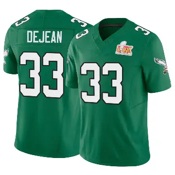 ＃33 Men's Cooper DeJean Green Limited Philadelphia Eagles Kelly Alternate Vapor F.U.S.E. Super Bowl LIX Jersey