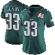 ＃33 Women's Cooper DeJean Green Limited Philadelphia Eagles Midnight Team Color Vapor Untouchable Super Bowl LIX Jersey