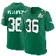 ＃36 Men's Brian Westbrook Green Game Philadelphia Eagles Kelly Alternate Super Bowl LIX Jersey