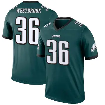 ＃36 Men's Brian Westbrook Green Legend Philadelphia Eagles Jersey