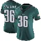＃36 Women's Brian Westbrook Green Limited Philadelphia Eagles Midnight Team Color Vapor Untouchable Jersey