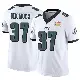 ＃37 Men's Lew Nichols White Limited Philadelphia Eagles Vapor F.U.S.E. Super Bowl LIX Jersey
