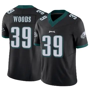 ＃39 Men's A.J. Woods Black Limited Philadelphia Eagles Vapor F.U.S.E. Jersey