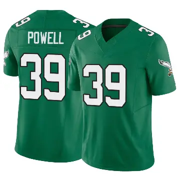 ＃39 Men's ShunDerrick Powell Green Limited Philadelphia Eagles Kelly Alternate Vapor F.U.S.E. Jersey
