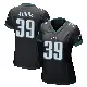 ＃39 Women's A.J. Woods Black Game Philadelphia Eagles Alternate Jersey