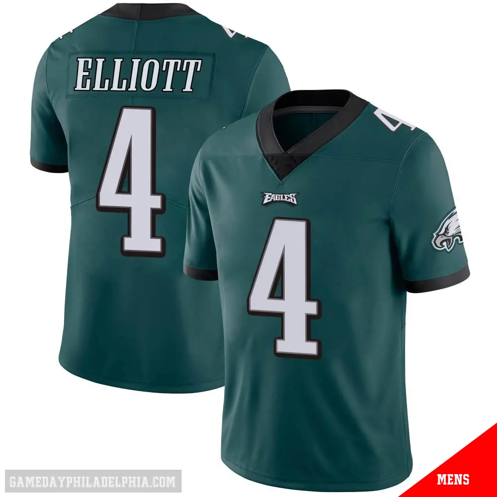 ＃4 Men's Jake Elliott Green Limited Philadelphia Eagles Midnight Team Color Vapor Untouchable Jersey