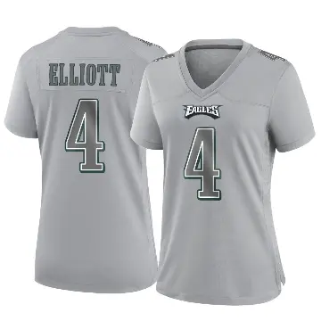 ＃4 Women's Jake Elliott Gray Game Philadelphia Eagles Atmosphere Fashion Jersey
