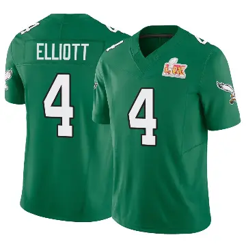 ＃4 Youth Jake Elliott Green Limited Philadelphia Eagles Kelly Alternate Vapor F.U.S.E. Super Bowl LIX Jersey