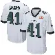 ＃41 Men's Lance Dixon White Game Philadelphia Eagles Super Bowl LIX Jersey
