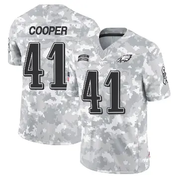 ＃41 Youth Darius Cooper Arctic Camo Limited Philadelphia Eagles 2024 Salute to Service Jersey