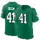 ＃41 Youth Lance Dixon Green Game Philadelphia Eagles Kelly Alternate Jersey