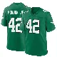 ＃42 Men's Smael Mondon Jr. Green Game Philadelphia Eagles Kelly Alternate Jersey