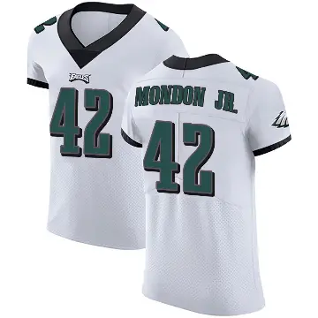 ＃42 Men's Smael Mondon Jr. White Elite Philadelphia Eagles Vapor Untouchable Jersey