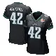 ＃42 Women's Giles Jackson Black Game Philadelphia Eagles Alternate Super Bowl LIX Jersey