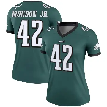 ＃42 Women's Smael Mondon Jr. Green Legend Philadelphia Eagles Jersey