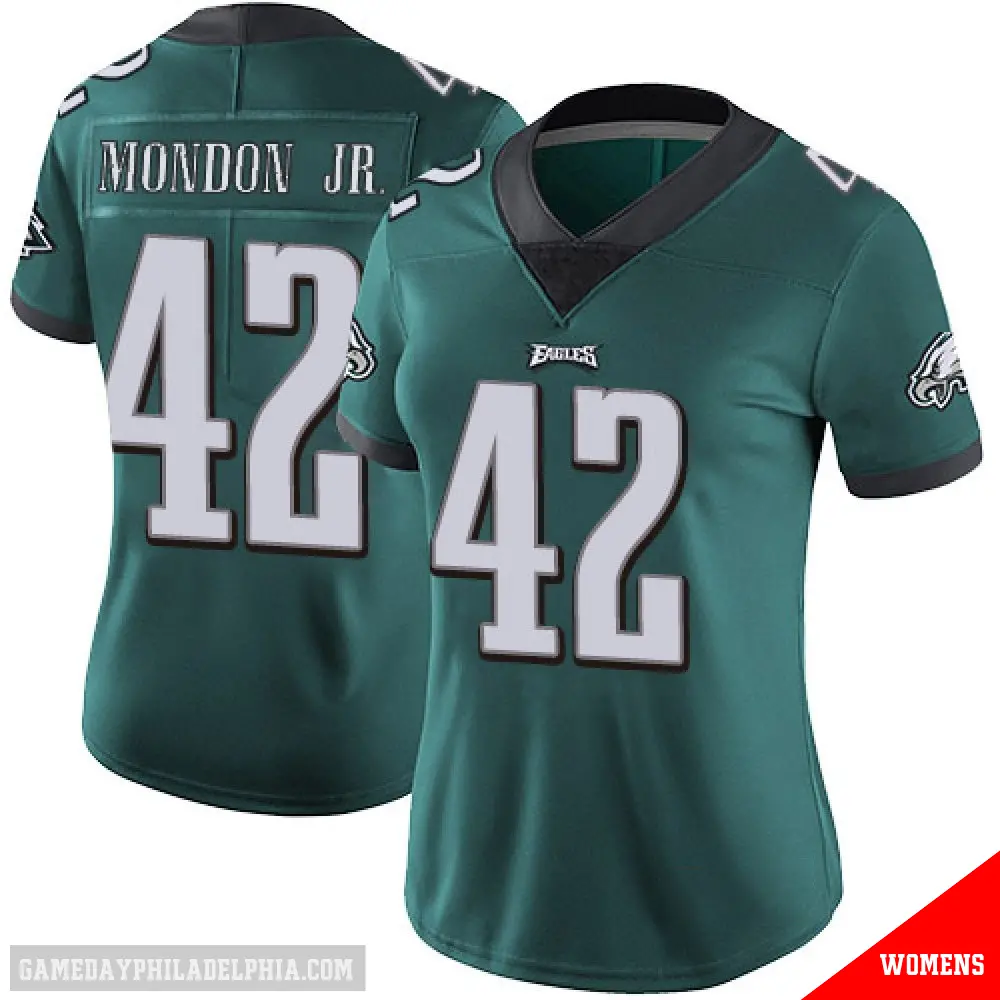 ＃42 Women's Smael Mondon Jr. Green Limited Philadelphia Eagles Midnight Team Color Vapor Untouchable Jersey