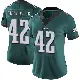 ＃42 Women's Smael Mondon Jr. Green Limited Philadelphia Eagles Midnight Team Color Vapor Untouchable Jersey