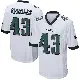 ＃43 Men's Darren Sproles White Game Philadelphia Eagles Jersey