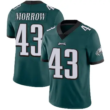 ＃43 Men's Nicholas Morrow Green Limited Philadelphia Eagles Midnight Team Color Vapor Untouchable Jersey