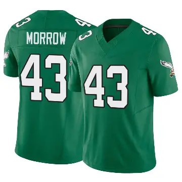 ＃43 Youth Nicholas Morrow Green Limited Philadelphia Eagles Kelly Alternate Vapor F.U.S.E. Jersey