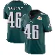 ＃46 Men's Jon Dorenbos Green Limited Philadelphia Eagles Midnight Team Color Vapor Untouchable Super Bowl LIX Jersey