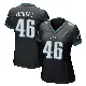 ＃46 Women's Griffin Hebert Black Game Philadelphia Eagles Alternate Jersey