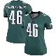 ＃46 Women's Tariq Castro-Fields Green Legend Philadelphia Eagles Jersey