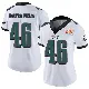 ＃46 Women's Tariq Castro-Fields White Limited Philadelphia Eagles Vapor Untouchable Super Bowl LIX Jersey