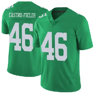 ＃46 Youth Tariq Castro-Fields Green Limited Philadelphia Eagles Vapor Untouchable Jersey