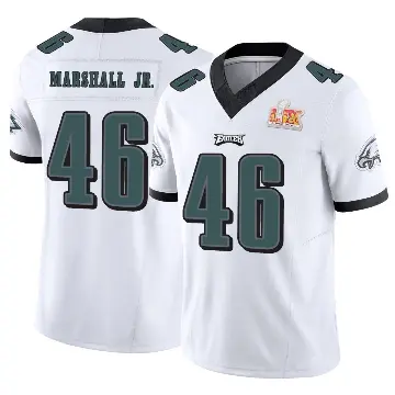 ＃46 Youth Terrace Marshall Jr. White Limited Philadelphia Eagles Vapor F.U.S.E. Super Bowl LIX Jersey