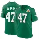 ＃47 Youth C.J. Uzomah Green Game Philadelphia Eagles Kelly Alternate Super Bowl LIX Jersey