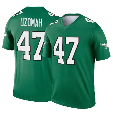 ＃47 Youth C.J. Uzomah Green Legend Philadelphia Eagles Kelly Alternate Jersey