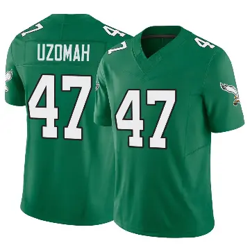 ＃47 Youth C.J. Uzomah Green Limited Philadelphia Eagles Kelly Alternate Vapor F.U.S.E. Jersey
