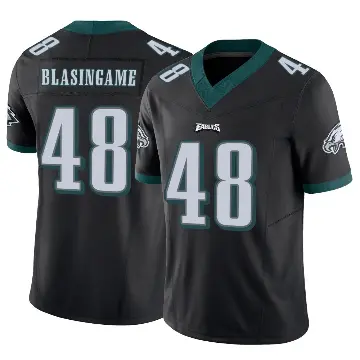 ＃48 Men's Khari Blasingame Black Limited Philadelphia Eagles Vapor F.U.S.E. Jersey