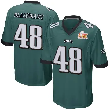 ＃48 Men's Khari Blasingame Green Game Philadelphia Eagles Team Color Super Bowl LIX Jersey
