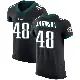 ＃48 Men's Patrick Johnson Black Elite Philadelphia Eagles Alternate Vapor Untouchable Jersey