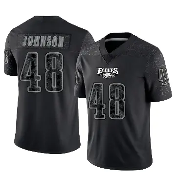 ＃48 Youth Patrick Johnson Black Limited Philadelphia Eagles Reflective Jersey