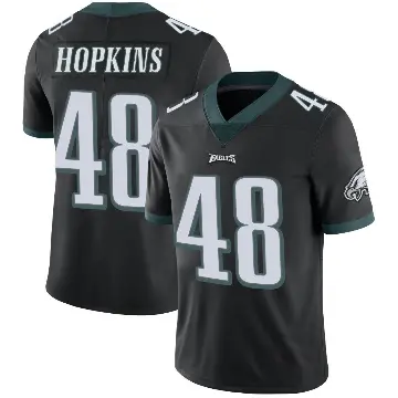 ＃48 Youth Wes Hopkins Black Limited Philadelphia Eagles Alternate Vapor Untouchable Jersey