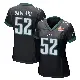 ＃52 Women's Azeez Ojulari Black Game Philadelphia Eagles Alternate Super Bowl LIX Jersey