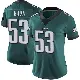 ＃53 Women's Zack Baun Green Limited Philadelphia Eagles Midnight Team Color Vapor Untouchable Jersey