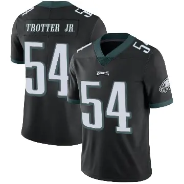 ＃54 Men's Jeremiah Trotter Jr. Black Limited Philadelphia Eagles Alternate Vapor Untouchable Jersey