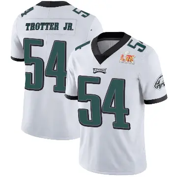 ＃54 Youth Jeremiah Trotter Jr. White Limited Philadelphia Eagles Vapor Untouchable Super Bowl LIX Jersey