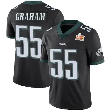 ＃55 Men's Brandon Graham Black Limited Philadelphia Eagles Alternate Vapor Untouchable Super Bowl LIX Jersey