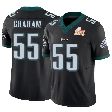 ＃55 Men's Brandon Graham Black Limited Philadelphia Eagles Vapor F.U.S.E. Super Bowl LIX Jersey