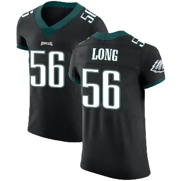 ＃56 Men's Chris Long Black Elite Philadelphia Eagles Alternate Vapor Untouchable Jersey
