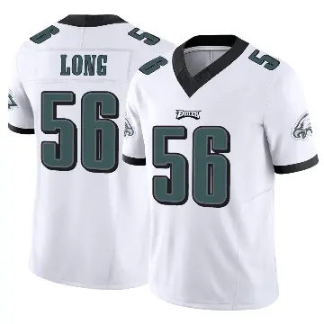 ＃56 Men's Chris Long White Limited Philadelphia Eagles Vapor F.U.S.E. Jersey