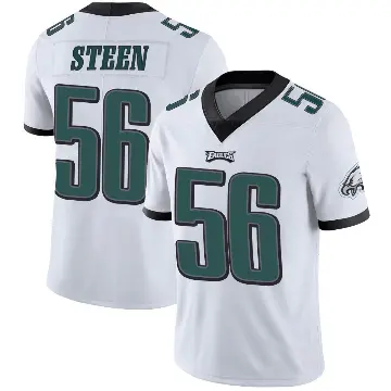 ＃56 Men's Tyler Steen White Limited Philadelphia Eagles Vapor Untouchable Jersey
